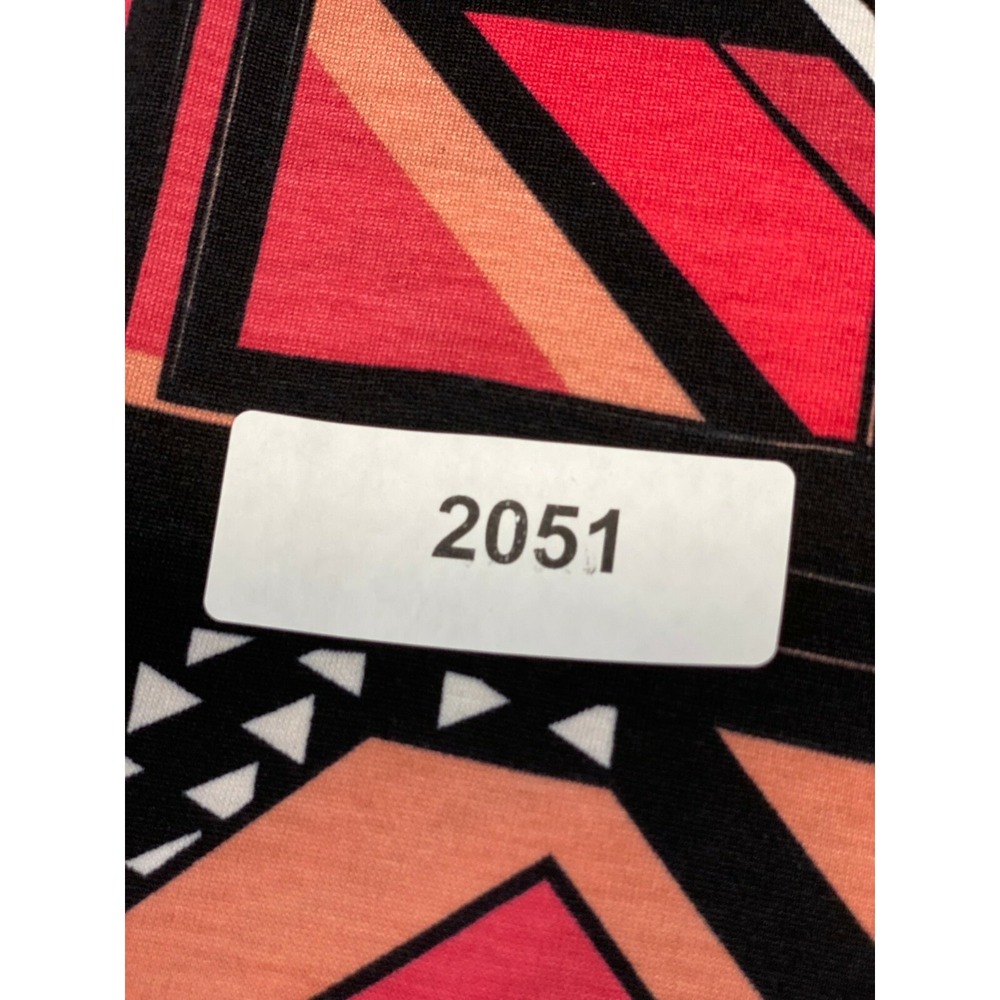 LuLaRoe Randy Baseball T Shirt Womens XS Multicolor Geometric 3/4 Sleeve Crew - Picture 11 of 11